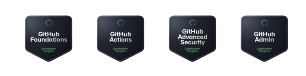 github_100_200_300_500_foundations_admin_copilot_security_badges