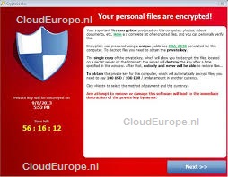 Cryptolocker bestanden ontsleutelen CloudEurope