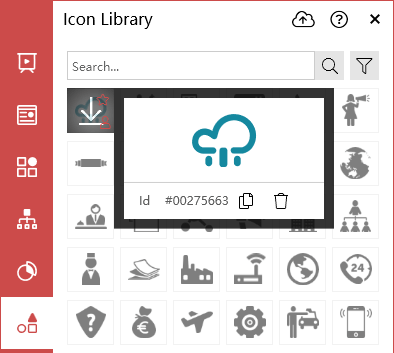 Deleting a private icon
