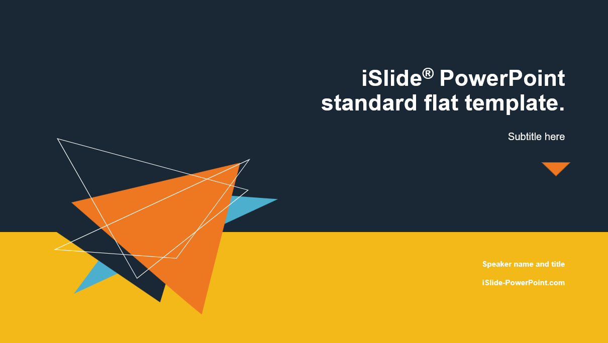 iSlide Flat Style standard template