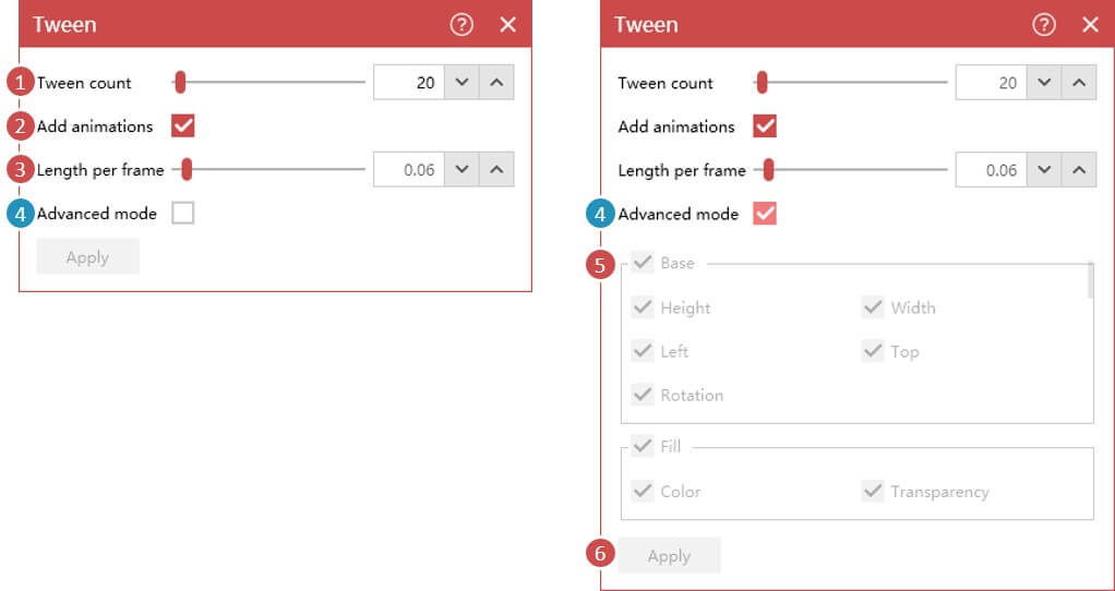 All parameters of Tween explained