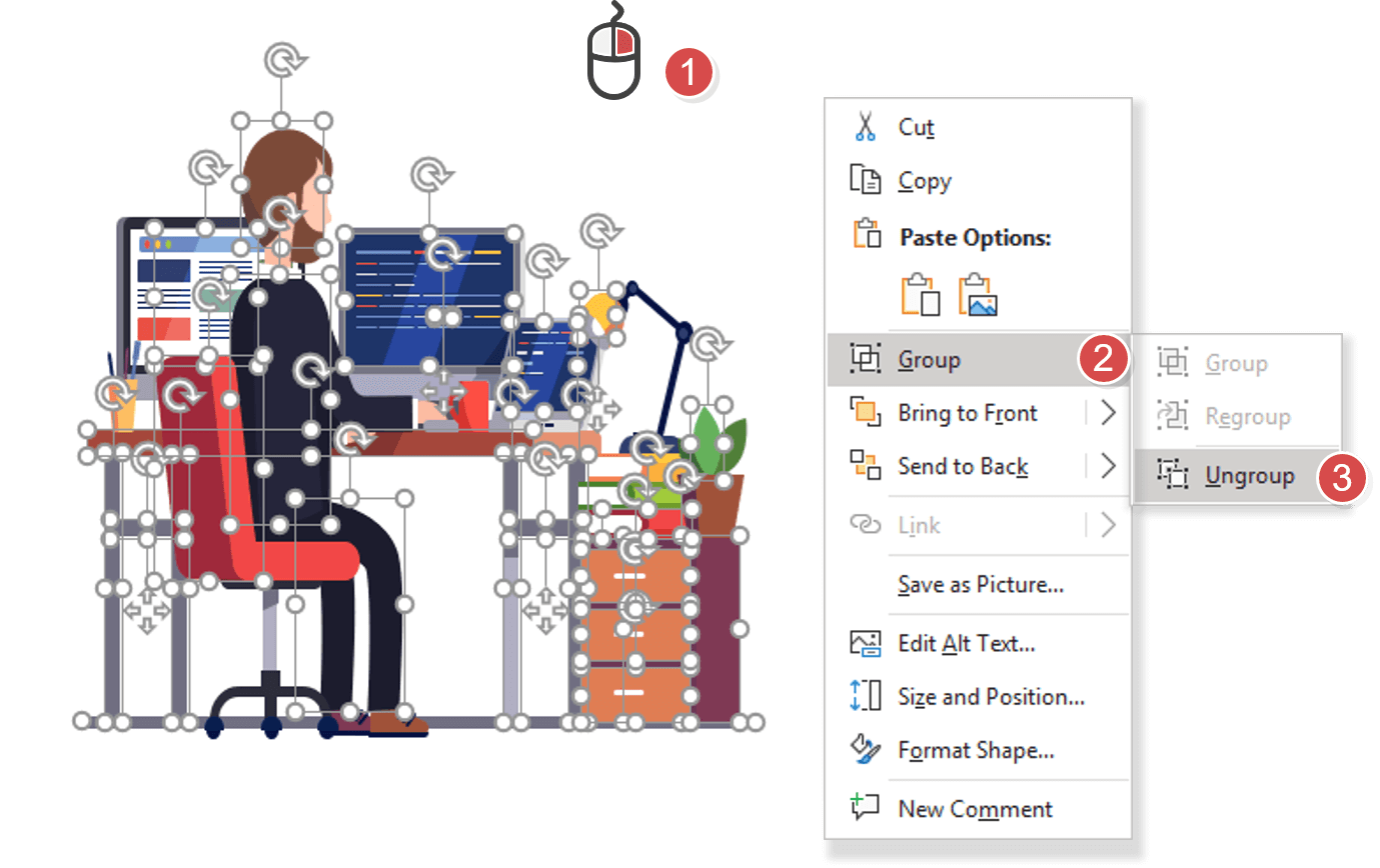 How to modify and personalize your vectors from the iSlide Vector Library