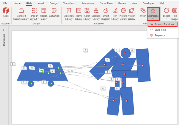 iSlide tip! - Moving and transforming a shape 3