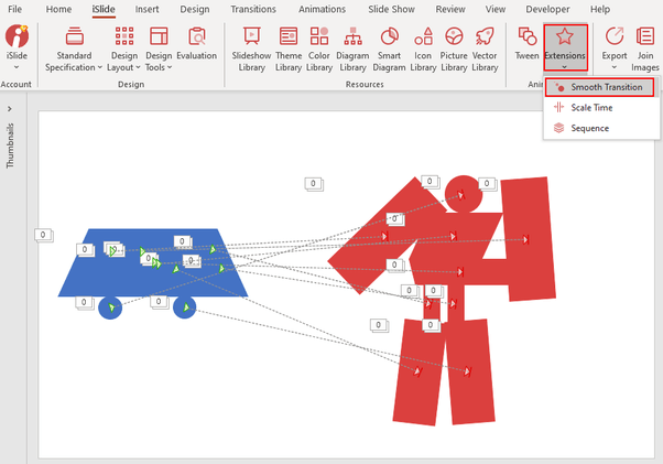 iSlide tip! - Moving and transforming a shape 5