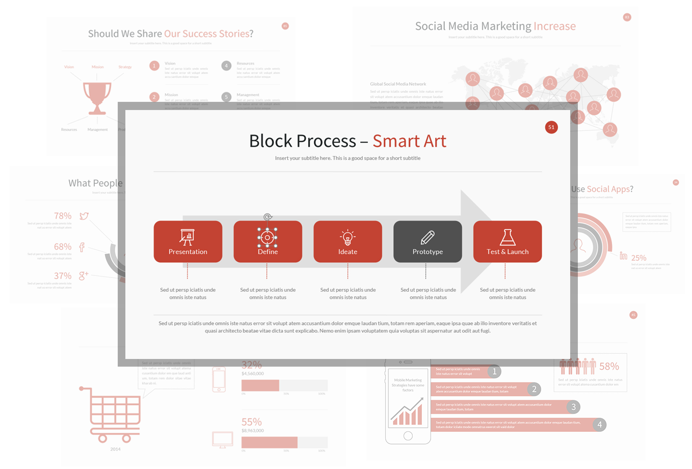 iSlide Icon slides example